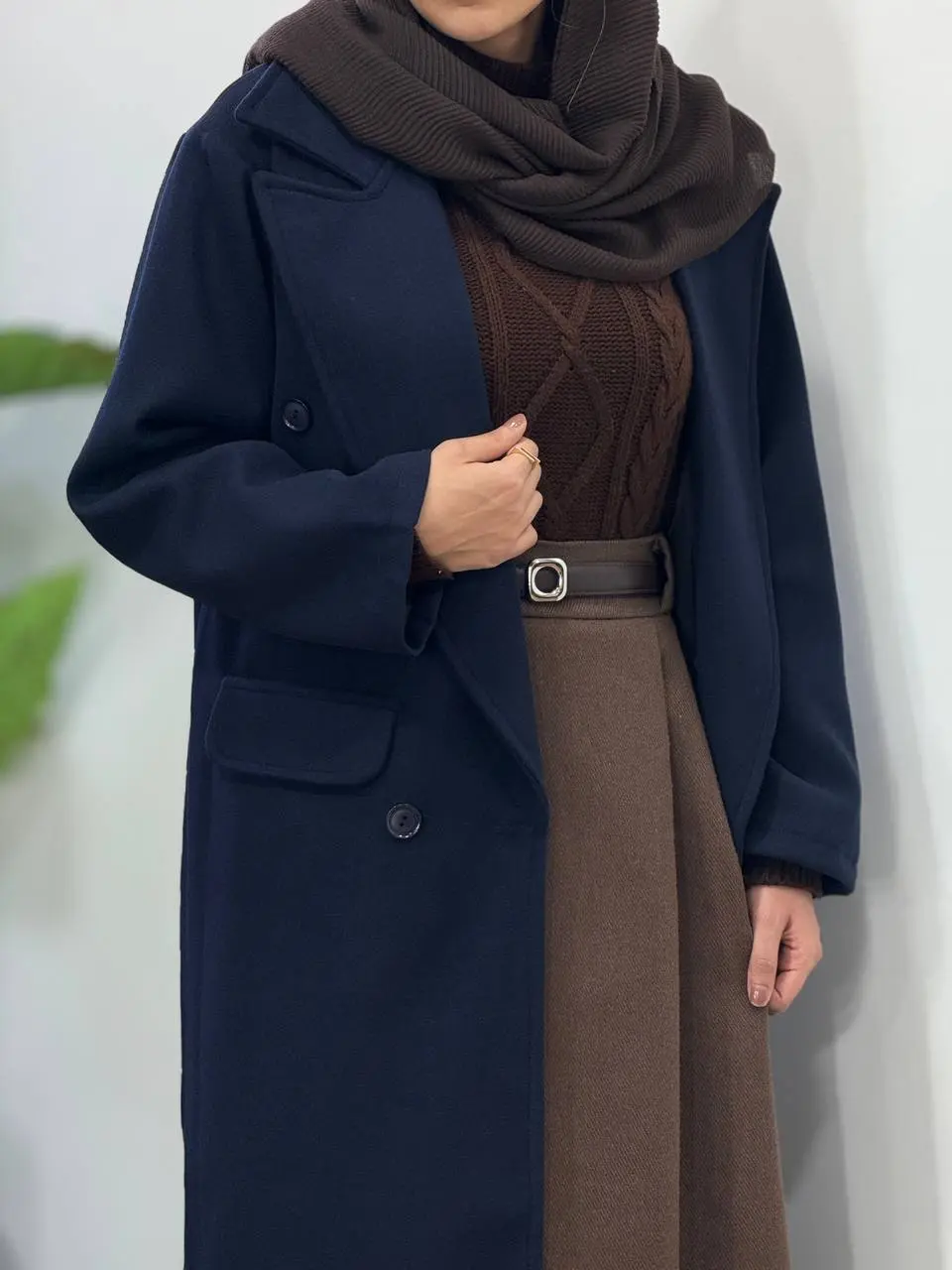 پالتو فوتر بلند آستردار دلینا